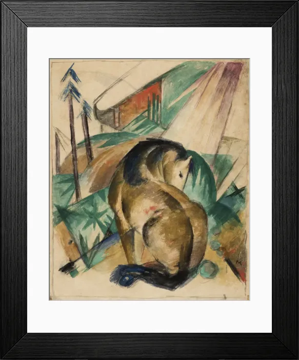 Framed Print : Sitting horse, c. 1912 Framed Print : Sitting horse, c. 1912