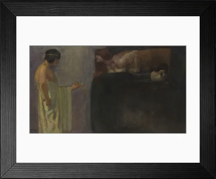 Framed Print : Oedipus solved the riddle of the Sphinx, 1891 Framed Print : Oedipus solved the riddle of the Sphinx, 1891