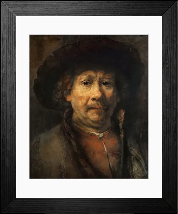 Framed Print : Small Self-Portrait, ca 1657