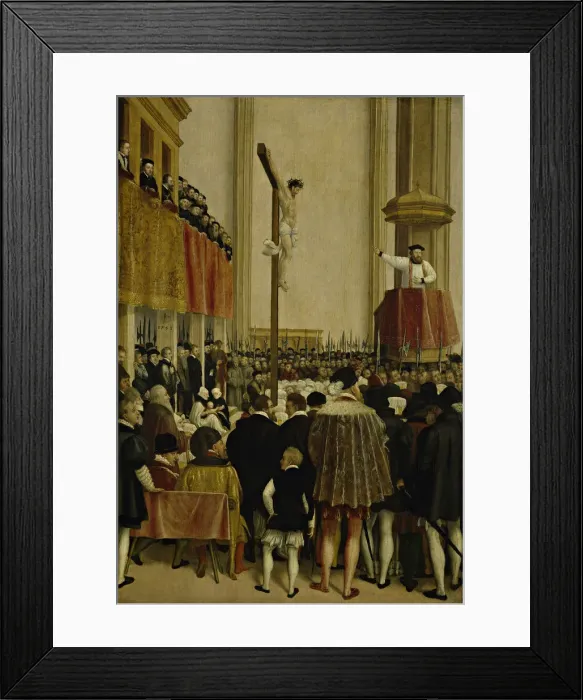 Framed Print : Sermon of the Papal Legate Cornelio Musso (1511-1574), in the Augustinian Church, Vienna, 1561 Framed Print : Sermon of the Papal Legate Cornelio Musso (1511-1574), in the Augustinian Church, Vienna, 1561