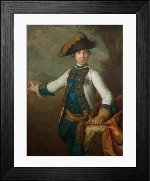 Framed Print : Portrait of the Tsar Peter III of Russia (1728-1762), Early 1760s Framed Print : Portrait of the Tsar Peter III of Russia (1728-1762), Early 1760s
