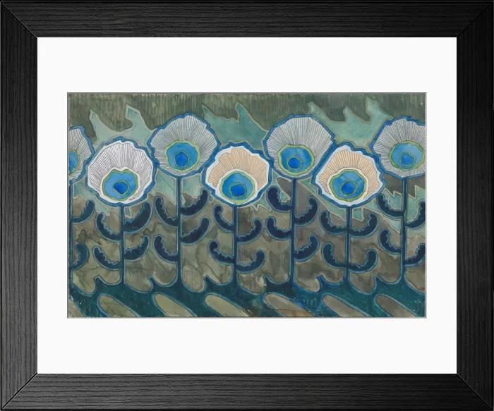 Framed Print : Peacock pattern, 1909 Framed Print : Peacock pattern, 1909