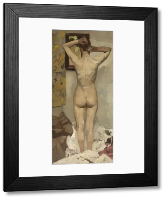 Framed Print : Standing Nude, 1893 Framed Print : Standing Nude, 1893