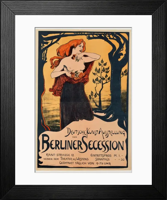 Framed Print : Poster for the Berlin Secession Exhibition, 1899 Framed Print : Poster for the Berlin Secession Exhibition, 1899