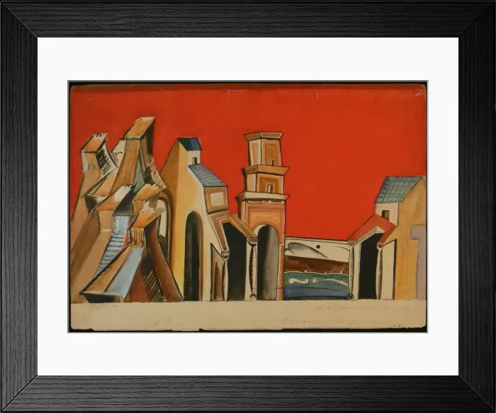 Framed Print : Stage design for the theatre play The Spanish Curate by John Fletcher, 1935 Framed Print : Stage design for the theatre play The Spanish Curate by John Fletcher, 1935
