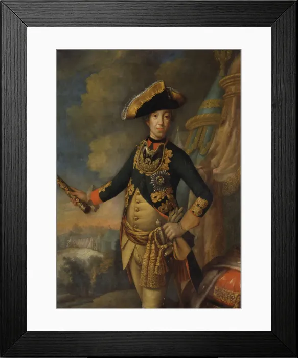 Framed Print : Portrait of the Tsar Peter III of Russia (1728-1762), 1762 Framed Print : Portrait of the Tsar Peter III of Russia (1728-1762), 1762