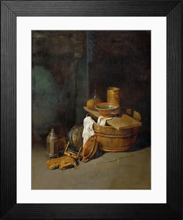 Framed Print : Still life with household utensils, 1645 Framed Print : Still life with household utensils, 1645