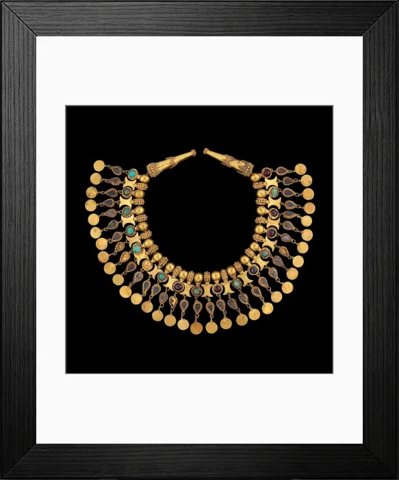 Framed Print : Necklace from Tillya Tepe, 1st century Framed Print : Necklace from Tillya Tepe, 1st century