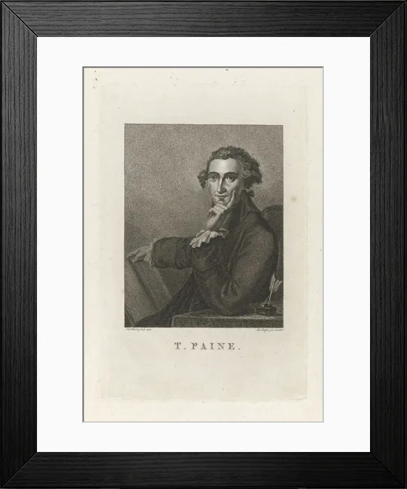 Framed Print : Portrait of Thomas Paine (1737-1809), 1792 Framed Print : Portrait of Thomas Paine (1737-1809), 1792