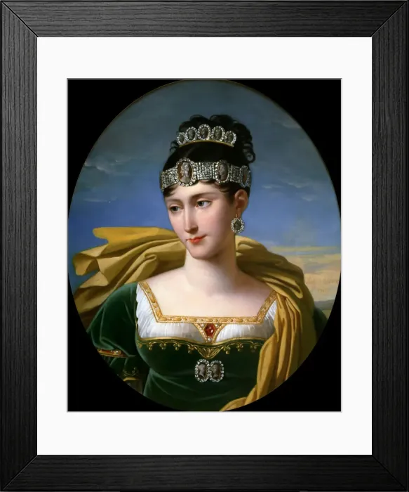 Framed Print : Pauline Bonaparte, Princess Borghese, Duchess of Guastalla (1780-1825), 1803 Framed Print : Pauline Bonaparte, Princess Borghese, Duchess of Guastalla (1780-1825), 1803