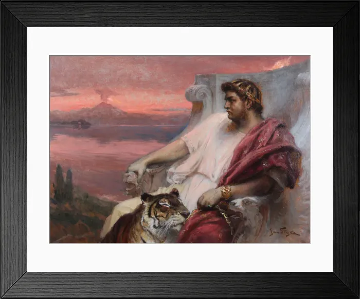 Framed Print : Nero at Baiae, c. 1900 Framed Print : Nero at Baiae, c. 1900