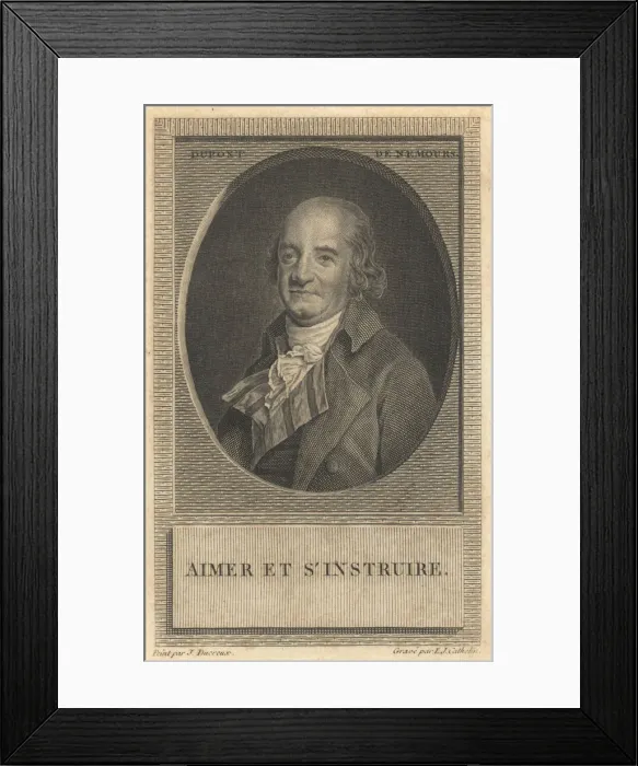 Framed Print : Pierre Samuel Du Pont de Nemours (1739-1817) Framed Print : Pierre Samuel Du Pont de Nemours (1739-1817)