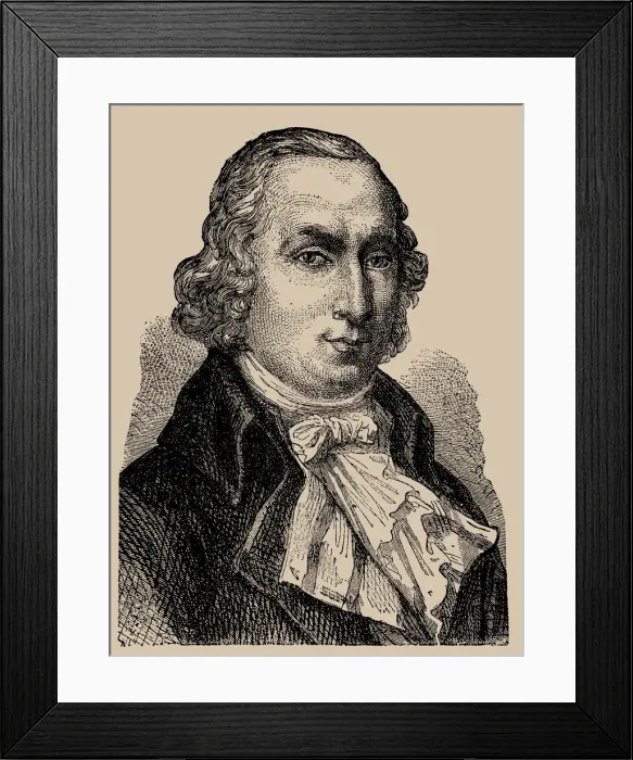 Framed Print : Pierre Samuel Du Pont de Nemours (1739-1817), 1889 Framed Print : Pierre Samuel Du Pont de Nemours (1739-1817), 1889