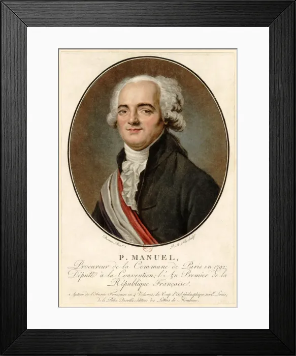 Framed Print : Pierre-Louis Manuel (1751-1793), 1792 Framed Print : Pierre-Louis Manuel (1751-1793), 1792