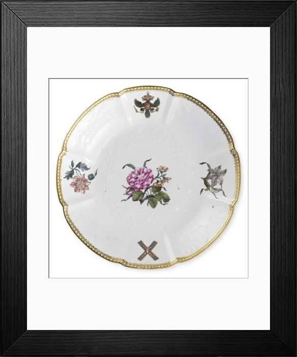 Framed Print : Plate from the Order of Saint Andrew Service Framed Print : Plate from the Order of Saint Andrew Service