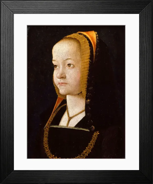 Framed Print : Portrait of a woman (Jeanne Besse ?), c. 1500 Framed Print : Portrait of a woman (Jeanne Besse ?), c. 1500
