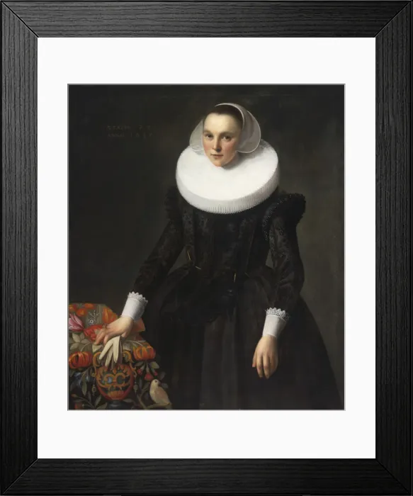 Framed Print : Portrait of a young Lady, 1632 Framed Print : Portrait of a young Lady, 1632