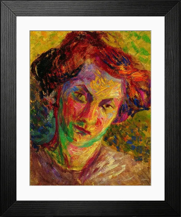 Framed Print : Portrait of a Young Woman, c. 1910 Framed Print : Portrait of a Young Woman, c. 1910