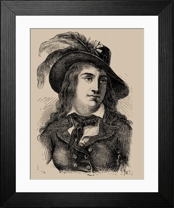 Framed Print : Portrait of Anne-Josephe Theroigne de Mericourt (1762-1817), 1889 Framed Print : Portrait of Anne-Josephe Theroigne de Mericourt (1762-1817), 1889