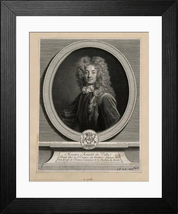 Framed Print : Portrait of Arnold de Ville (1653-1722), 1708 Framed Print : Portrait of Arnold de Ville (1653-1722), 1708