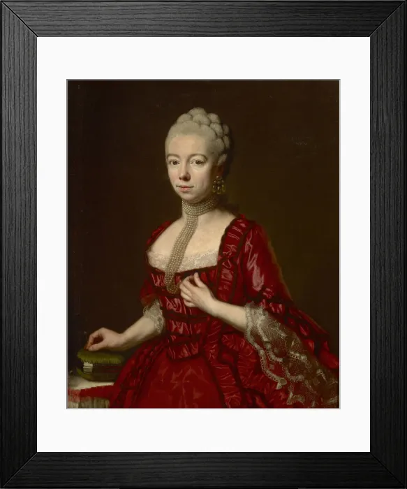 Framed Print : Portrait of Baroness Sophia Katharina von Brukenthal, nee von Klockner, c. 1790 Framed Print : Portrait of Baroness Sophia Katharina von Brukenthal, nee von Klockner, c. 1790