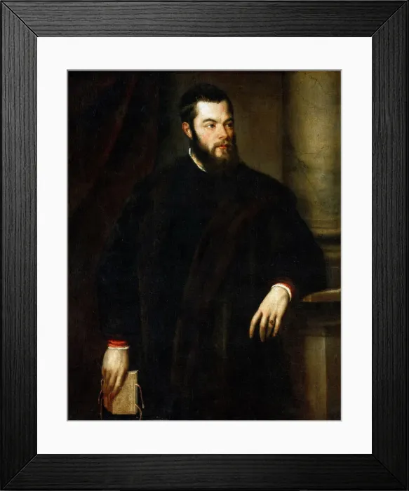 Framed Print : Portrait of Benedetto Varchi (1503-1565), c. 1540 Framed Print : Portrait of Benedetto Varchi (1503-1565), c. 1540