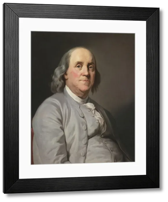 Framed Print : Portrait of Benjamin Franklin, c. 1780 Framed Print : Portrait of Benjamin Franklin, c. 1780