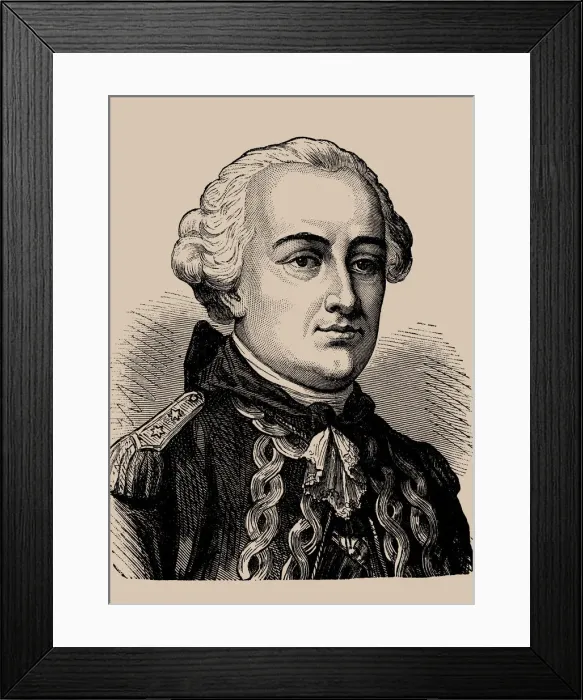 Framed Print : Portrait of Charles Hector, comte d Estaing (1729-1794), 1889 Framed Print : Portrait of Charles Hector, comte d Estaing (1729-1794), 1889