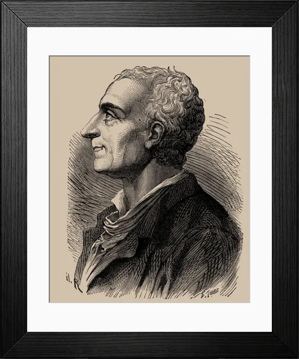 Framed Print : Portrait of Charles de Secondat, Baron de Montesquieu (1689-1755), 1889 Framed Print : Portrait of Charles de Secondat, Baron de Montesquieu (1689-1755), 1889