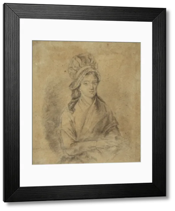 Framed Print : Portrait of Charlotte Corday (1768-1793), Late 18th cent Framed Print : Portrait of Charlotte Corday (1768-1793), Late 18th cent