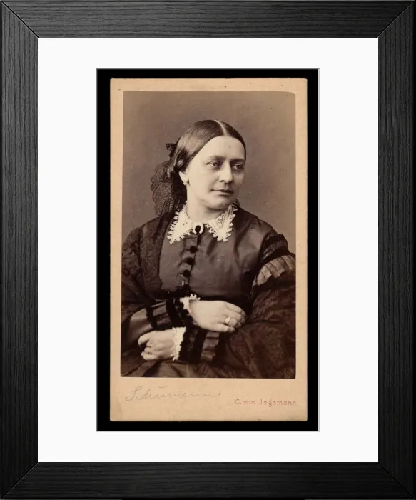 Framed Print : Portrait of Clara Schumann (1819-1896), 1866 Framed Print : Portrait of Clara Schumann (1819-1896), 1866