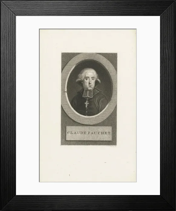 Framed Print : Portrait of Claude Fauchet (1744-1793), 1790s Framed Print : Portrait of Claude Fauchet (1744-1793), 1790s