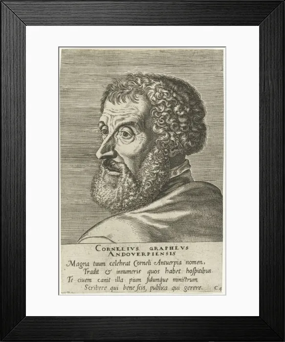 Framed Print : Portrait of Cornelius Grapheus (1482-1558), 1572