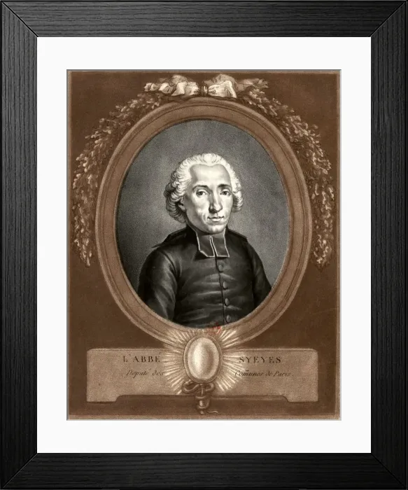 Framed Print : Portrait of Emmanuel Joseph Sieyes (1748-1836) Framed Print : Portrait of Emmanuel Joseph Sieyes (1748-1836)