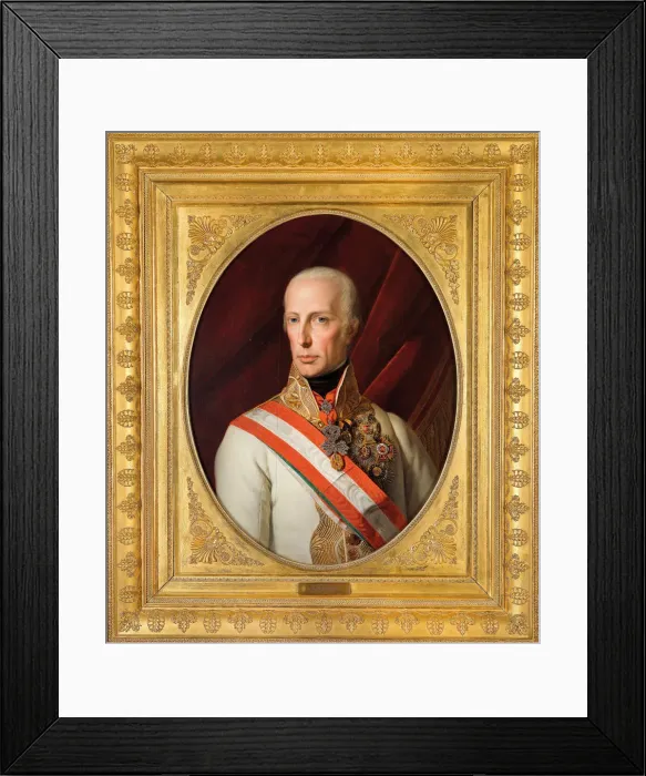 Framed Print : Portrait of Emperor Francis I of Austria (1768-1835), 1827 Framed Print : Portrait of Emperor Francis I of Austria (1768-1835), 1827