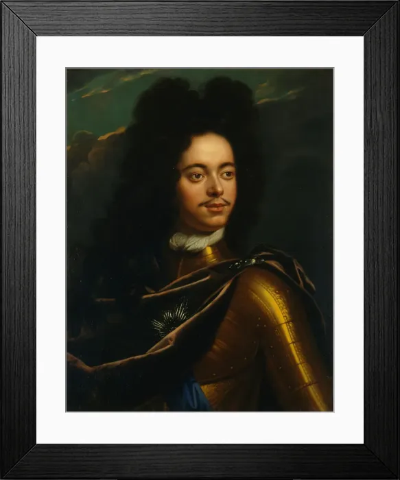 Framed Print : Portrait of Emperor Peter I the Great (1672-1725), Between 1703 and 1706 Framed Print : Portrait of Emperor Peter I the Great (1672-1725), Between 1703 and 1706