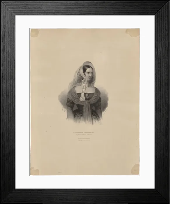 Framed Print : Portrait of Empress Alexandra Fyodorovna of Russia (1872-1918) Framed Print : Portrait of Empress Alexandra Fyodorovna of Russia (1872-1918)