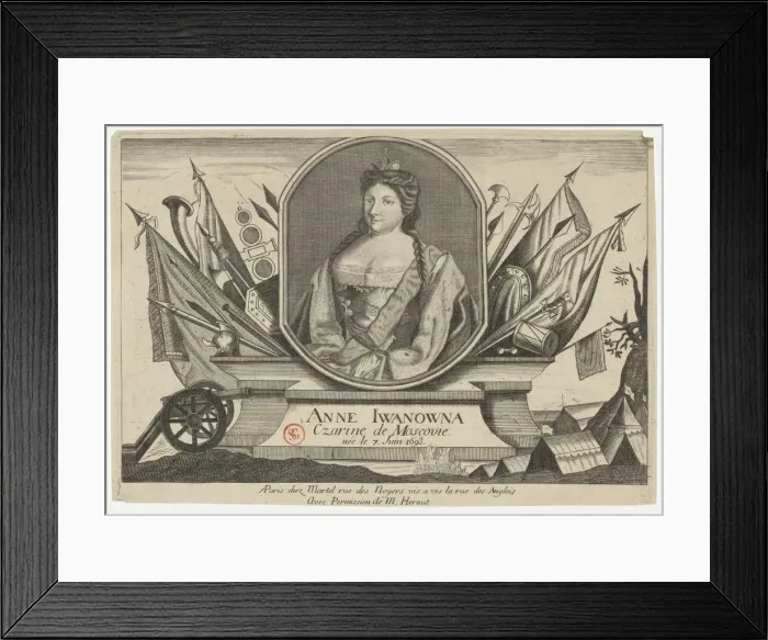 Framed Print : Portrait of Empress Anna Ioannovna (1693-1740) Framed Print : Portrait of Empress Anna Ioannovna (1693-1740)