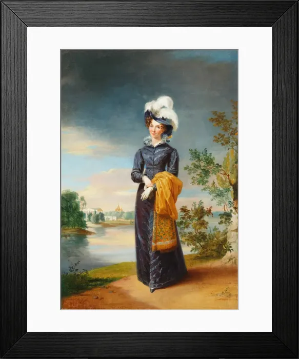 Framed Print : Portrait of Empress Elizabeth Alexeievna, Princess Louise of Baden (1779-1826), 1820 Framed Print : Portrait of Empress Elizabeth Alexeievna, Princess Louise of Baden (1779-1826), 1820