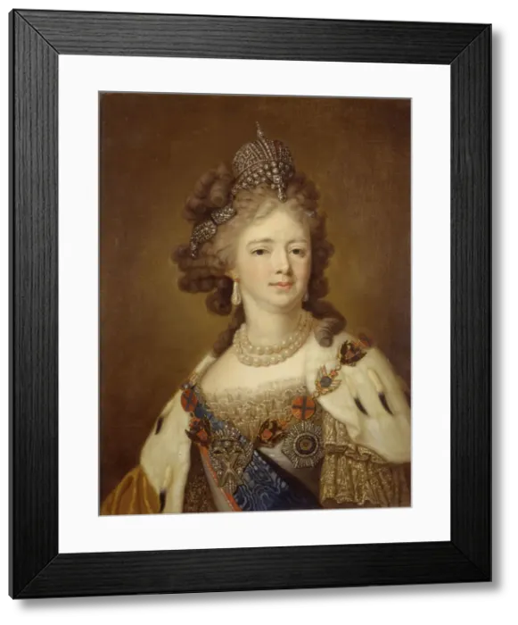 Framed Print : Portrait of Empress Maria Feodorovna (Sophie Dorothea of Württemberg) (1759-1828)