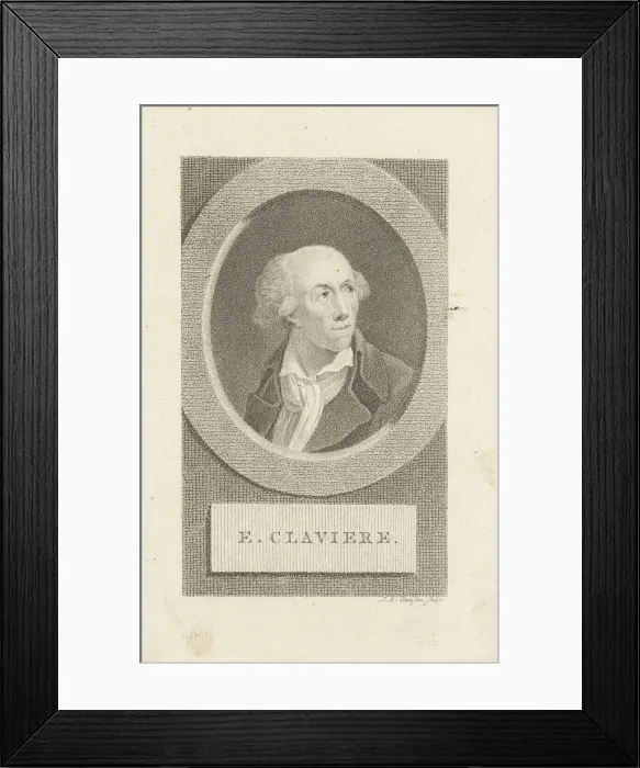 Framed Print : Portrait of Etienne Claviere (1735-1793), 1790s Framed Print : Portrait of Etienne Claviere (1735-1793), 1790s