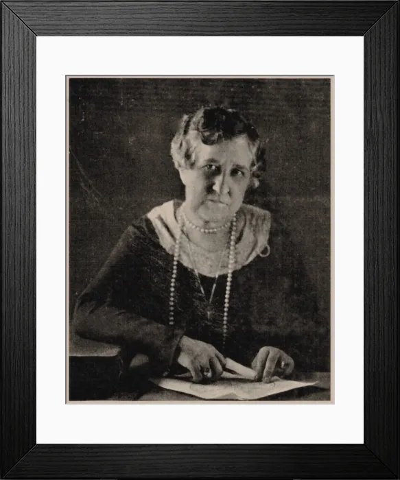 Framed Print : Portrait of Evangeline Adams (1868-1932), before 1925 Framed Print : Portrait of Evangeline Adams (1868-1932), before 1925