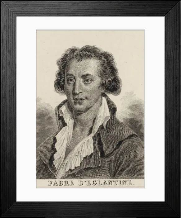 Framed Print : Portrait of Fabre d Eglantine (1750-1794) Framed Print : Portrait of Fabre d Eglantine (1750-1794)