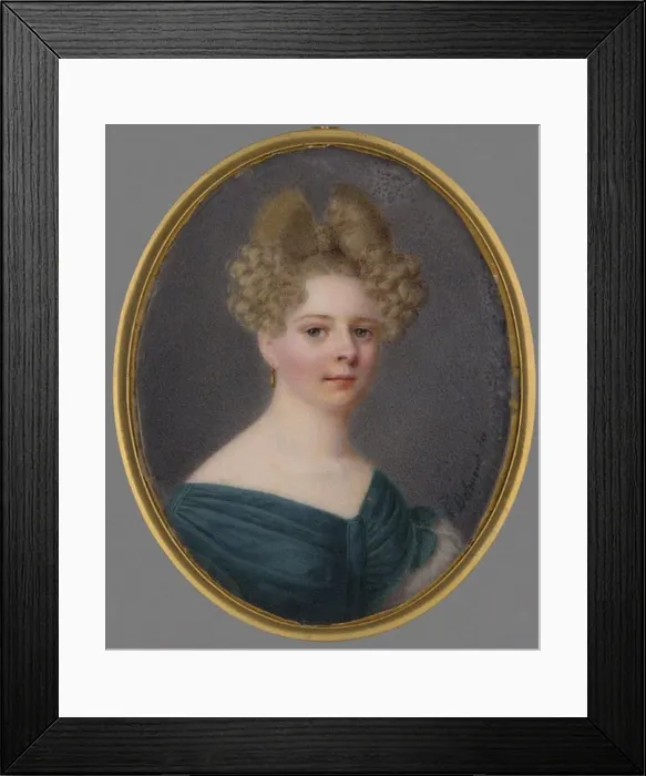 Framed Print : Portrait of Ewelina Ha?ska, nee Rzewuska (1801-1882), 1837 Framed Print : Portrait of Ewelina Ha?ska, nee Rzewuska (1801-1882), 1837