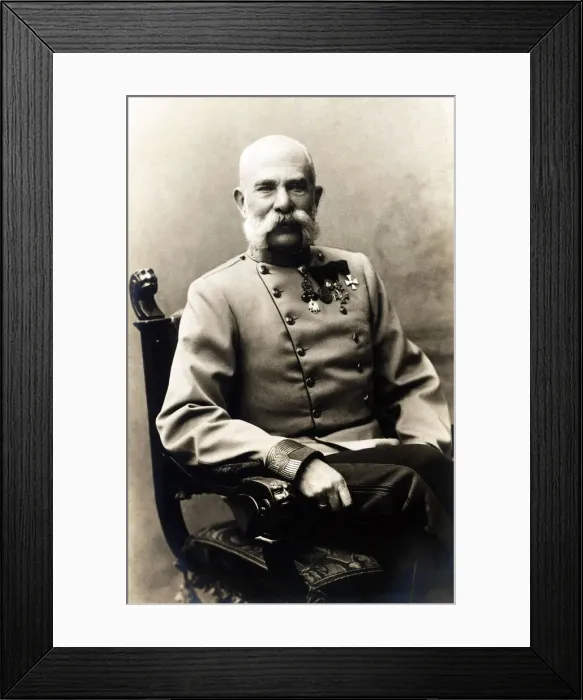 Framed Print : Portrait of Franz Joseph I of Austria, 1900s Framed Print : Portrait of Franz Joseph I of Austria, 1900s