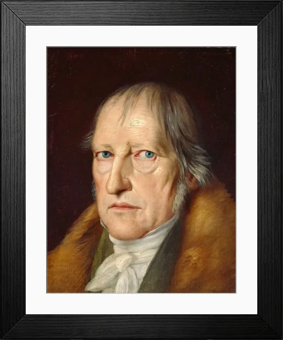 Framed Print : Portrait of Georg Wilhelm Friedrich Hegel (1770-1831), 1831 Framed Print : Portrait of Georg Wilhelm Friedrich Hegel (1770-1831), 1831