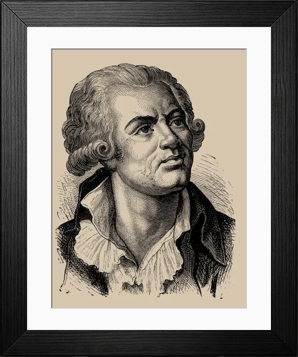 Framed Print : Portrait of Georges Jacques Danton (1759-1794), 1889 Framed Print : Portrait of Georges Jacques Danton (1759-1794), 1889