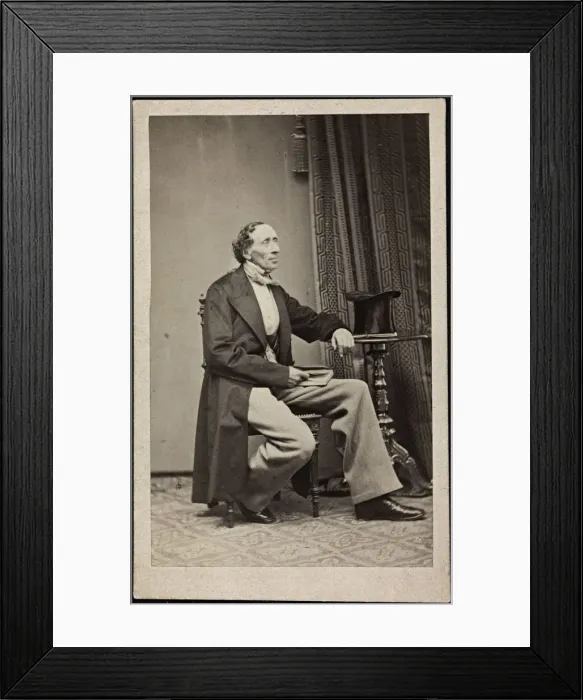 Framed Print : Portrait of Hans Christian Andersen (1805-1875), ca 1865 Framed Print : Portrait of Hans Christian Andersen (1805-1875), ca 1865