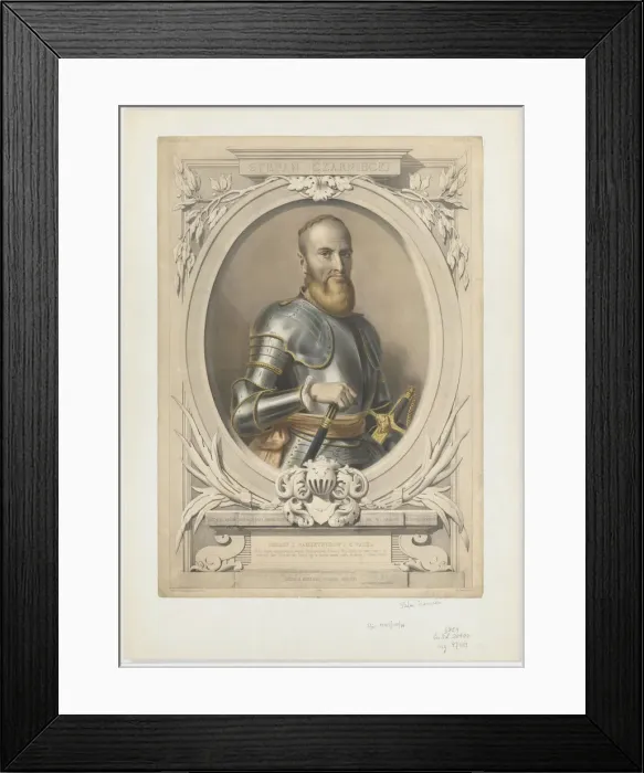 Framed Print : Portrait of Hetman Stefan Czarniecki (1599-1665), 1856 Framed Print : Portrait of Hetman Stefan Czarniecki (1599-1665), 1856