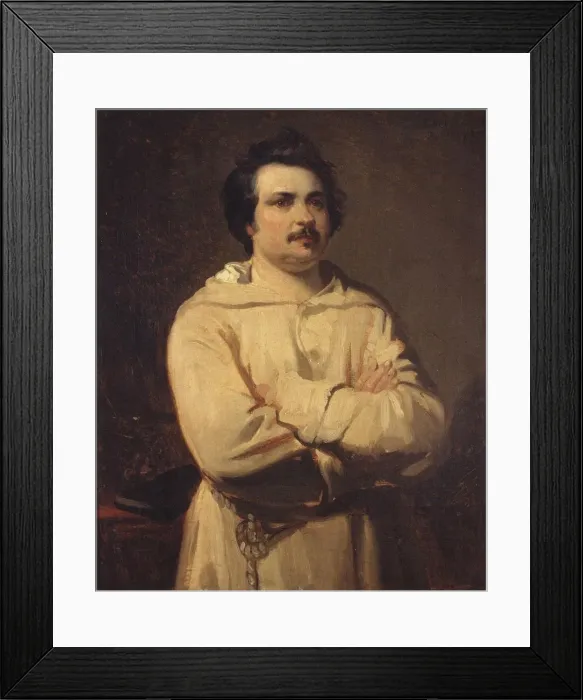 Framed Print : Portrait of Honore de Balzac (1799-1850), 1836 Framed Print : Portrait of Honore de Balzac (1799-1850), 1836